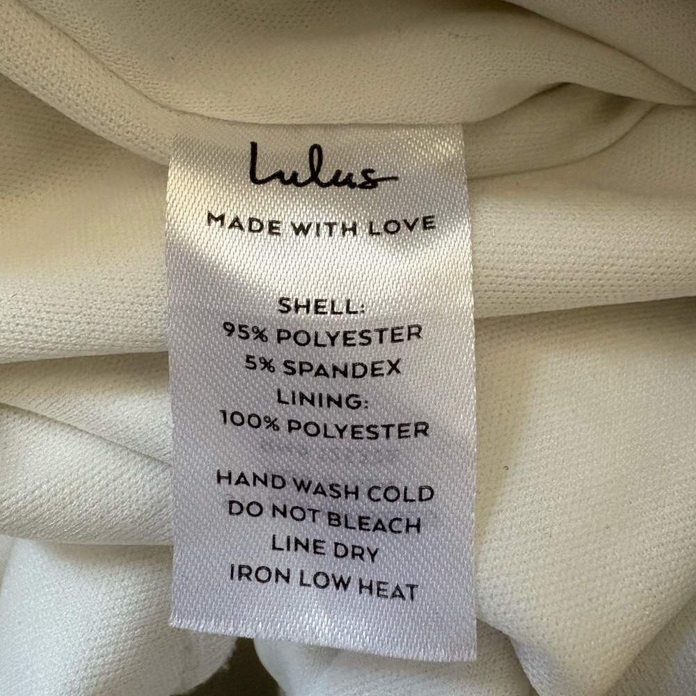 Lulus Chic White Strapless Jumpsuit size xs - Picture 8 of 9